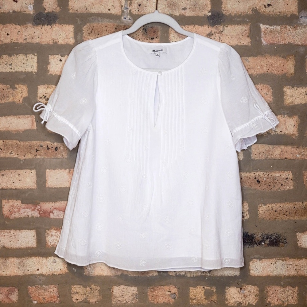 Madewell blouse; size S; white; never worn